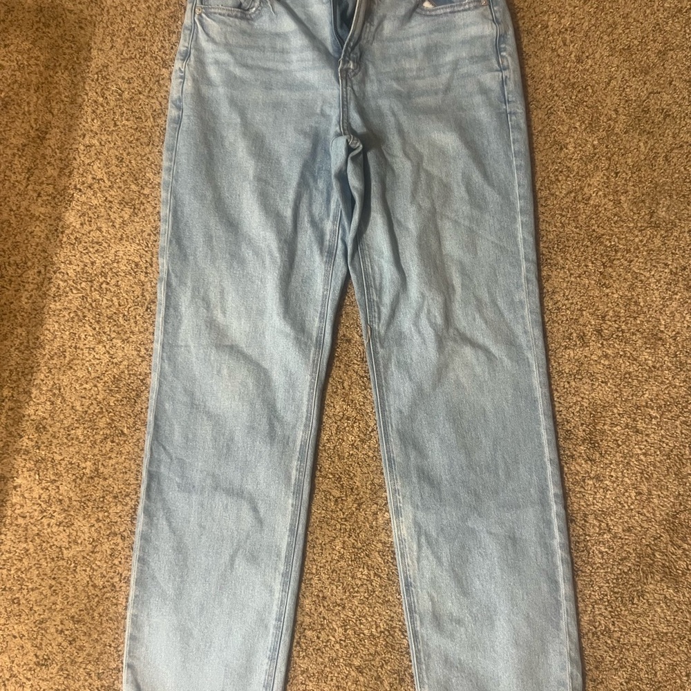 American Eagle Outfitters Light Blue Straight Leg Jeans